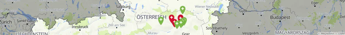 Kartenansicht für Apotheken-Notdienste in der Nähe von Wildalpen (Liezen, Steiermark)